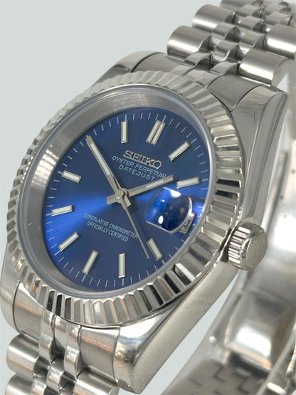 Blå Datejust mod, Dark blue Seikomod