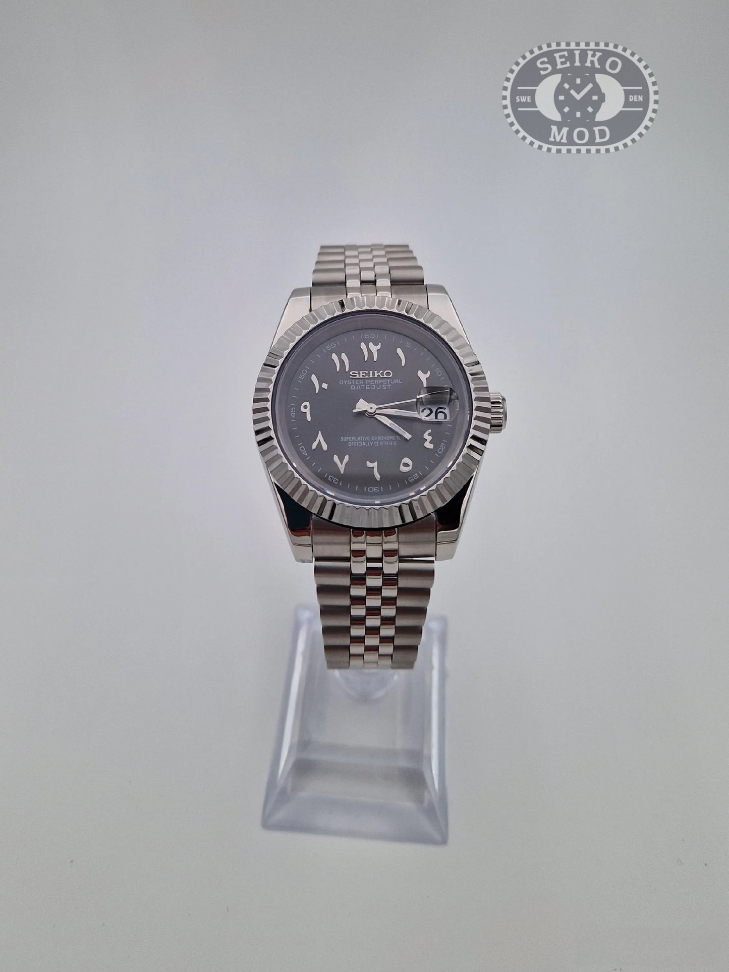 Grey Arabic - Datejust Mod