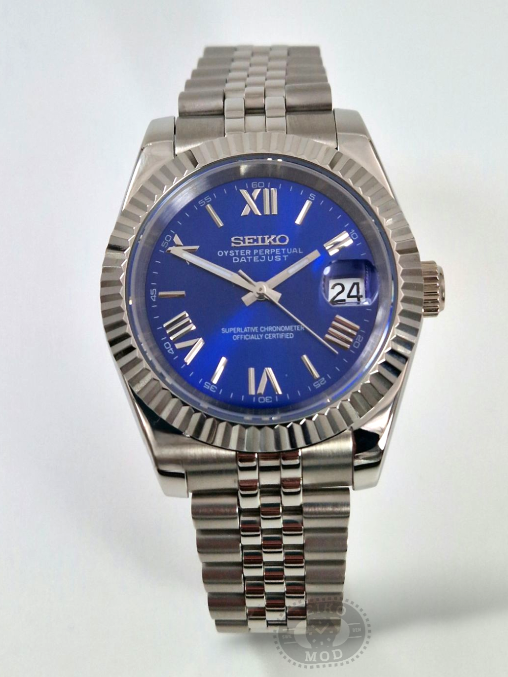 Mörkblå Romersk - Datejust Mod