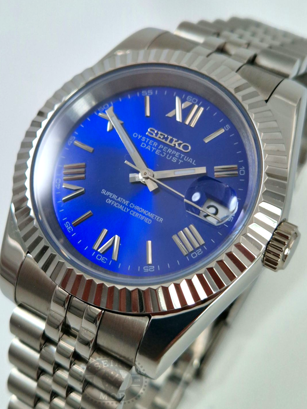 Mörkblå Romersk - Datejust Mod